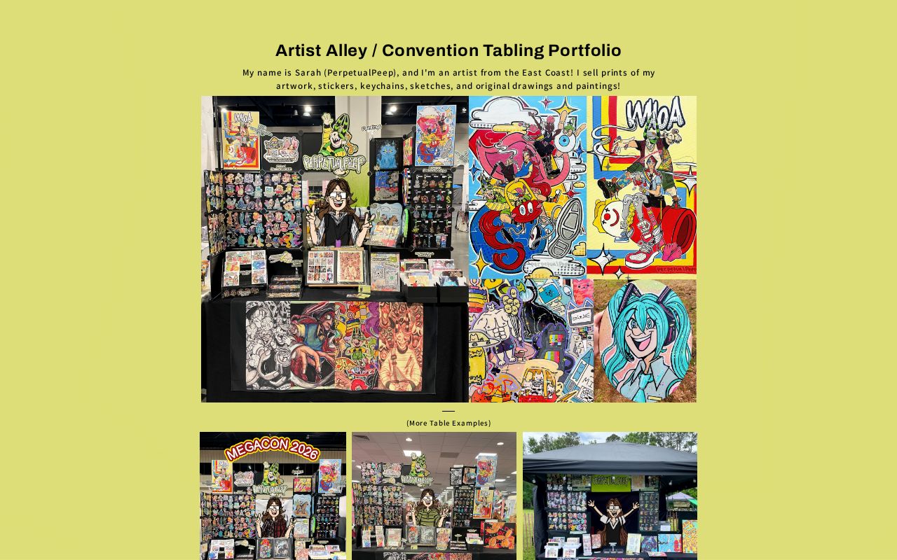 PerpetualPeep - Artist Alley Portfolio
