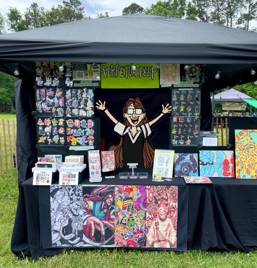 Outdoor tent set up